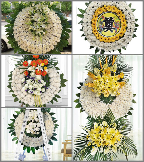 湖南永州道县四马桥镇上屋冲村花圈速递